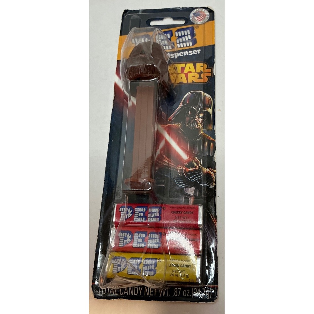 PEZ Star Wars Chewbacca Candy Dispenser Brown Chewie Character Sealed NWT